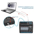 6 Channel Live Studio Audio Mixer Usb Bluetooth Dj Sound Mixing Console Amplifie