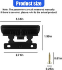 2pcs Lid Latch For Center Console Armrest  black 