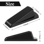 4 Pack Door Stoppers For Bottom Of Door  Rubber Door Stopper Wedge  Sturdy St   