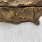 Vintage Antique Rare Heavy Brass Art Nouveau Casket Trinket Box