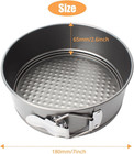 Cheesecake Pan Set 4 7 8 9 Inch Nonstick Leakproof Springform For Mini