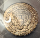 1989-p Kennedy Half Dollar Anacs Ms-64 Struck Off Center Mint Error