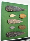 Antique Arrowhead Collection Large Native American Indian Tools Sculpture Carved