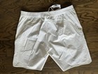 Nike Men s Tennis  Shorts Size L White With Black Swoosh