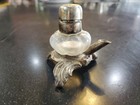 Antique Silver And Crystal Ink Well