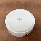 Rosenthal Germany White Porcelain Ashtray     Ribbed Sides     Vintage Mcm