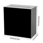 Black Acrylic Wedding Card Box  10x10x5 5 Inch  Clear  Diy  Money  Holder
