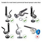 Kanoney Pre-rinse Spray Valve Repair Kit For Most Commercial Sink Faucet Gray