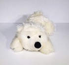 Miyoni By Aurora Cream Polar Bear Floppy Bean Bag Soft Plush Stuffed Toy 12  Euc