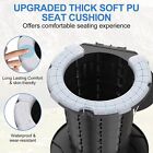 Retractable Portable Toilet With Cushion 300lbs Adjustable Height Folding Toilet