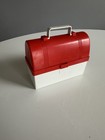 Vintage  Mini Lunch Box With Thermos   Toy Lunchbox W  Dome Top Lid