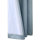 Blackout Window Curtain Panel Pair Blue 63 l X 52  W  104 w Total   Grommet Top