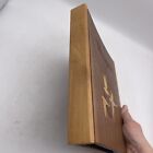 1950s Vintage Rustic Wood Oregon Souvenir Scrapbook Album California Handcraft