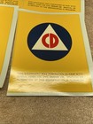 6 Vintage Civil Defense Stickers Civil Defense Vehicle Decal - Nuclear War 1964