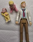 Playskool Dollhouse Figures Lot     Doctor   2 Babies     1990s Vintage