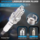 Spark Plugs Iridium 4 Pack  Pre-gapped Buj  as Sparkplugs Oem Replacement For To