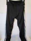 Adidas High Waisted 3 Stripe Womens Training Tights Pants Black Size Small