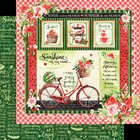 Graphic45 Sunshine On My Mind 12x12 Paper Pack Scrapbooking 16 Sheets