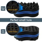 2   Wave Barber Hair Sponge Brush Magic Dreads Locking Twists Coil Afro Curl Tool