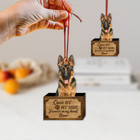 Personalized German Shepherd Dog Memorial Ornament  Dog Hanging Ornament