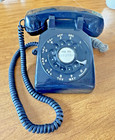 Vtg Western Electric 500dm Black Rotary Desk Phone Bell System 6-76 Decor Prop