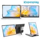 Used 14 1   Laptop Screen Extender Portable Monitor Fhd 1200p Ips For 14 -17  Us