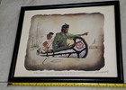 1966  Historical Print By C e  Hawley French Indian War Signed 
