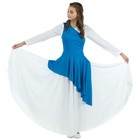Danzcue Women s Asymmetrical Praise Dance Tunic   white Dress Not Included 