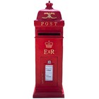 Standing Cast Aluminum Red British Er Ii Post Box Cast Iron Replica Mailbox