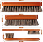 4 Pcs Shoe Brush  Boot Brush  Horse Hair Brush For Leather  Shoe Polish Brush