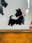 Vintage 1950 s Glass Scottie Dog Scotty Terrier Dog Reverse Painted Serving Tray