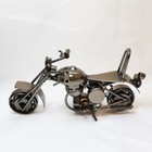 Collectible Metal Motorcycle Model Sculpture Motorbike Craft Handmade Iron Art