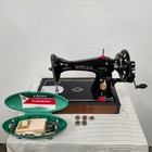 Heavy Duty 1949 Singer Hand Crank Sewing Machine 15-88 Tested Sews Leather 