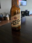 Pabst Blue Ribbon Beer Bottle Brown Amber Glass W  Souvenir Label 4 25 Inches