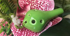 Focalink 6 Hole Soprano C Green Pendant Ceramic Ocarina  Dexterous   Great Gift 