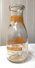 Vintage Pint  Milk Bottle - Zenda   Clayton  N y  Store