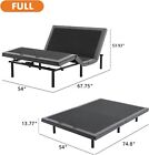 Full Queen Adjustable Bed Frame Ergonomic Electric Bed Base With Wireless Remote