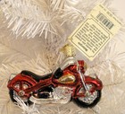 2019 Motorcycle - Old World Christmas Glass Ornament New W tag