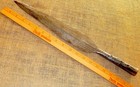 African Hand Forged Ornate Tribal Battle Hunting Spear Head 18 3 4  Long