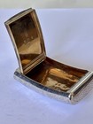 Antique George Iii Silver Curved Snuff Box John Shaw Birmingham 1806