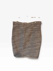 Brooks Brothers Sz 8 Tweed Pencil Skirt Black   White Fringe Hem Faux Wrap Lined