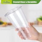16oz Clear Plastic Cups With Lids  100ct 200ct 300ct 400ct 500ct 1000ct 