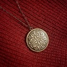 Bronze Locket Necklace With Chain  Antique Style Locket  Victorian Style Locket
