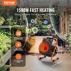 Vevor Greenhouse Heater With Thermostat 1500w Fast Heating Overheat Protection