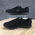Skechers Shoes Womens 9w Ghenter-bronaugh Work Black Mesh Slip Resistant 77210w