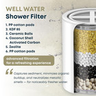 Well Water Shower Head Filter  2 Cartridges Included      Minimizes Rust Stains   