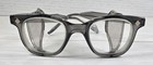 Vtg Bouton 5949u Smoke Safety Glasses W  Wire Side Shields 48mm Clear Lens W  Bo