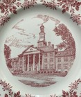 Judson College Pink Jewett Hall 1950 Staffordshire Dinner Plate