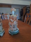 Chinese Emperor And Empress Numbered Vintage Resin Statue Figures With Stands