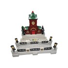 Fisher Price Geotrax Christmas In Toytown Rc Train Station Lights  Sounds  Works